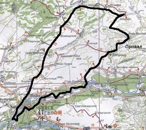 The map of route